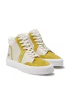 On This Day Women's Leather Mid Top Sneaker In Light Taupe In Multi