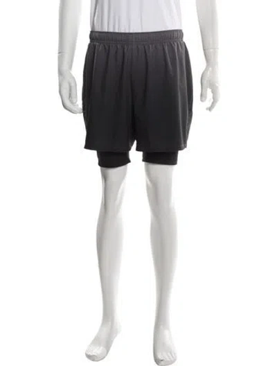 Pre-owned On Tie-dye Print Jogger Shorts In Gray