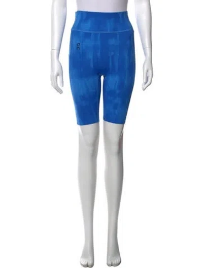 Pre-owned On Tie-dye Print Knee-length Shorts In Blue