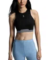 On Train 2 In 1 Crop Top In Black