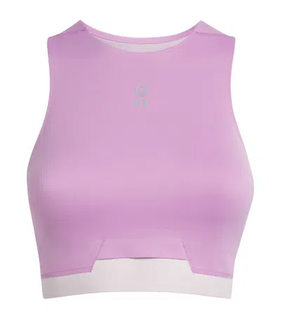On Train 2-in-1 Crop Top In Pink