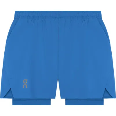 On Train 2-in-1 Performance Shorts In Blue