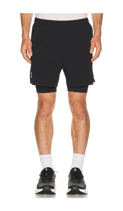 On Train 2-in-1 Shorts In Black