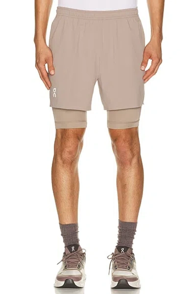 On Train 2-in-1 Shorts In Neutral