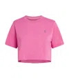On Train Flex Crop T-shirt In Pink