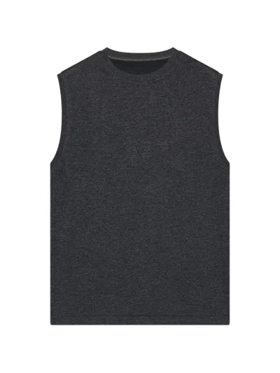 On Train Flex Sleeveless Top In Gray