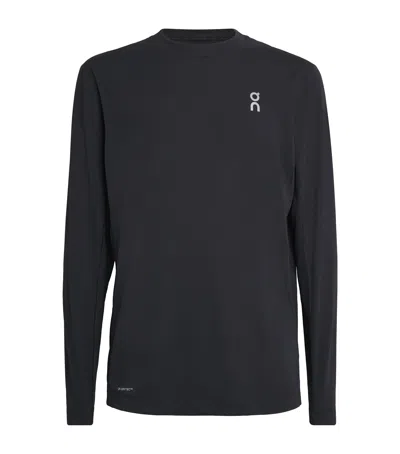 On Train Lg-sleeve T-shirt In Black
