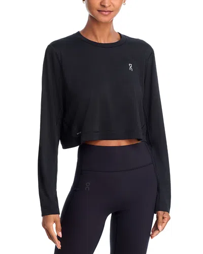 On Train Lg-t Crop In Black