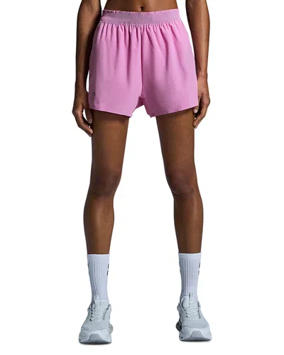 On Train Shorts In Raspberry