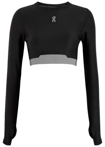 On Train Stretch-jersey Cropped Top