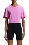 On Train-t Tech Crop T-shirt In Raspberry