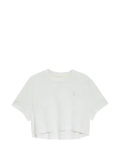On Train-t Cropped T-shirt In White