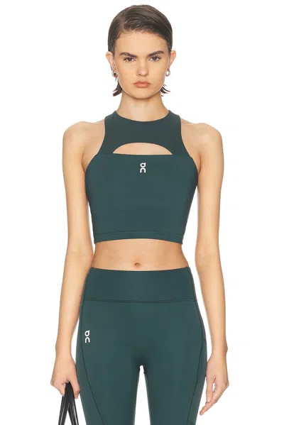 On Train Volt Crop Top In Green