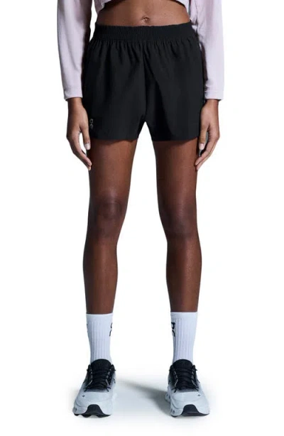 On Training Shorts In Black