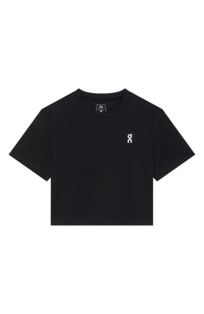 On Train-t Crop T-shirt In Black