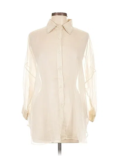 Pre-owned On Twelfth 3/4 Sleeve Blouse In White