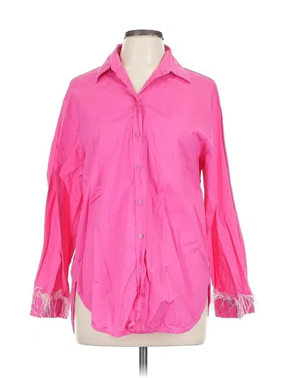 Pre-owned On Twelfth 3/4 Sleeve Button Down Shirt In Pink