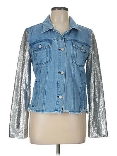 Pre-owned On Twelfth Denim Jacket In Silver
