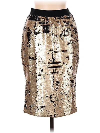 Pre-owned On Twelfth Formal Skirt In Gold
