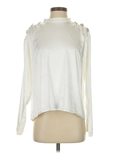 Pre-owned On Twelfth Long Sleeve Blouse In Ivory