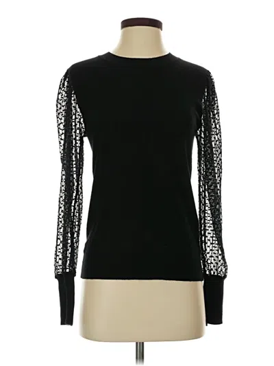 Pre-owned On Twelfth Long Sleeve Top Black Crew Neck Tops