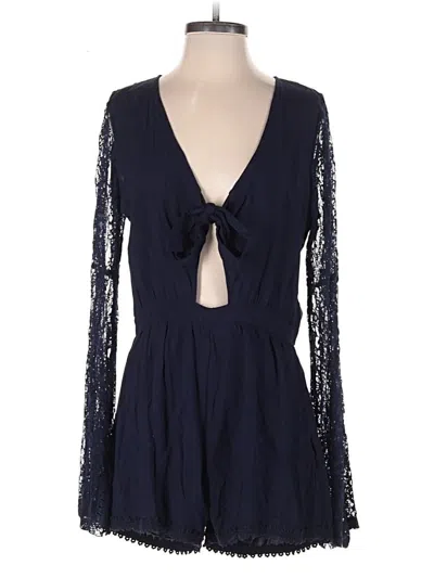 Pre-owned On Twelfth Romper In Blue