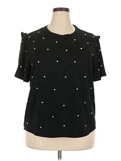 Pre-owned On Twelfth Short Sleeve Blouse In Black
