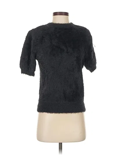 Pre-owned On Twelfth Short Sleeve Top Black Crew Neck Tops