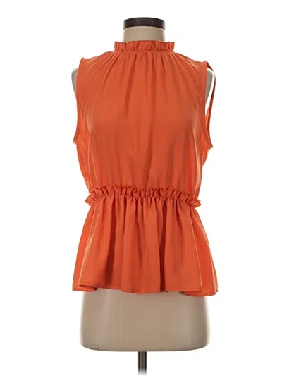 Pre-owned On Twelfth Sleeveless Blouse In Orange