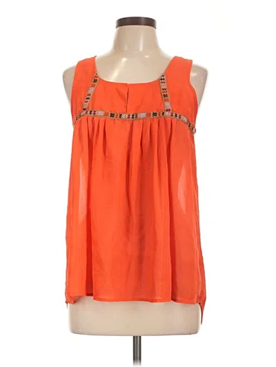 Pre-owned On Twelfth Sleeveless Blouse In Orange