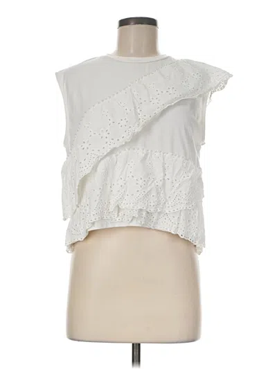 Pre-owned On Twelfth Sleeveless Blouse In White