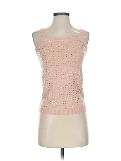 Pre-owned On Twelfth Sleeveless Top Pink Strapless Neckline Tops