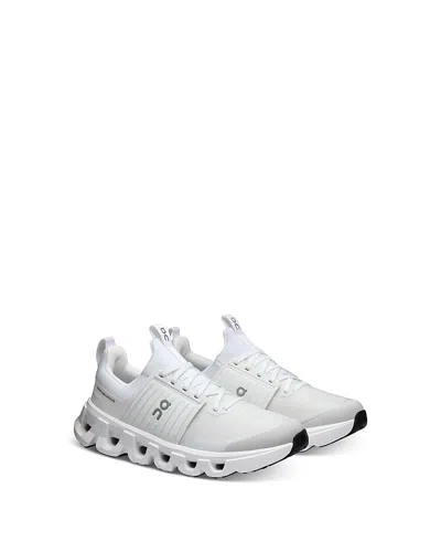 On Unisex Cloudswift Youth Running Shoes - Big Kid In All White