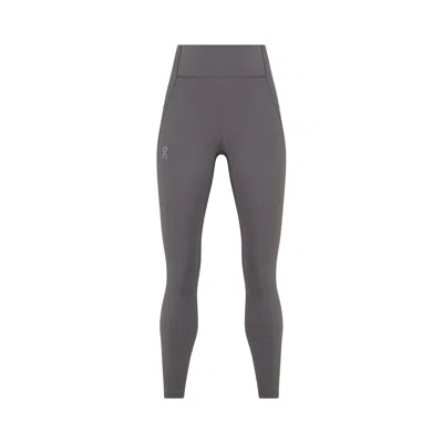 Pre-owned On W Train Tights 7/8 'ember' | Grey | Women's Size Xs