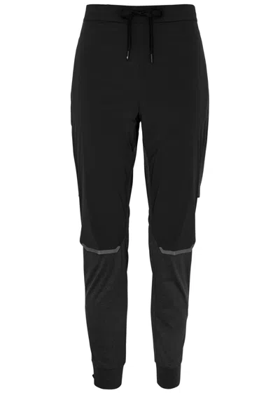 On Weather Stretch-jersey Sweatpants In Black