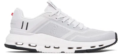 ON WHITE & GRAY CLOUDNOVA FORM 2 SNEAKERS