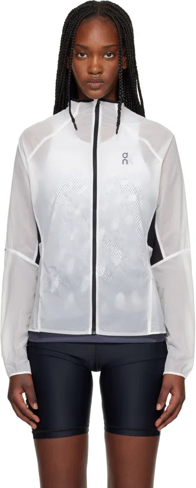 On White & Gray Zero Singlet Running Top