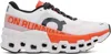 On White & Orange Cloudmster 2 Sneakers In White | Flame
