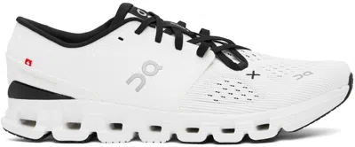 On Cloud X 4 Rubber-trimmed Mesh Running Sneakers In White