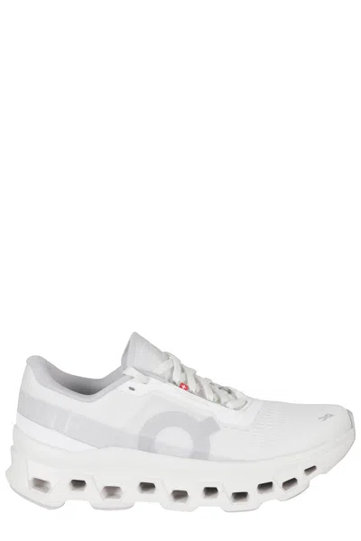 On White Cloudmster 1 Mesh Rubber Sole Nyl Sneakers
