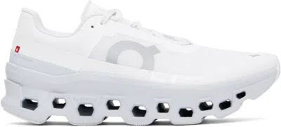 On Cloudmster Sneakers In White | Glacier