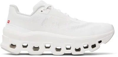 On Cloudmster Void Sneakers In White