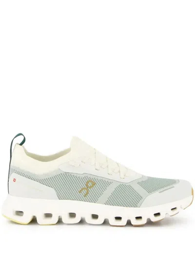 ON WOMEN WHITE GREEN LOGO SNEAKERS, 8.5 LUXURY SNEAKERS FOR WOMEN DARVEYS