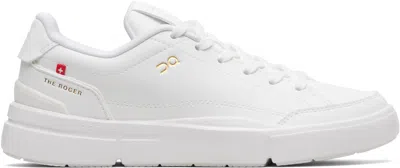 On White 'the Roger Centre Court' Sneakers