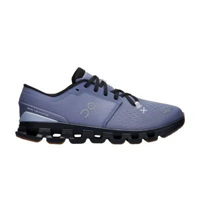 Pre-owned On Wmns Cloud X 4 'feather Black' | Blue | Women's Size 7.5