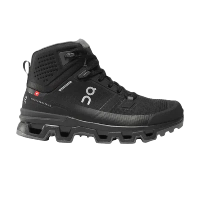 Pre-owned On Wmns Cloudrock 2 Waterproof 'black Eclipse'