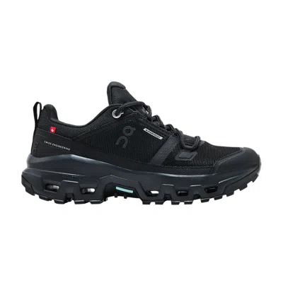 Pre-owned On Wmns Cloudrock Low Waterproof 'triple Black' | Women's Size 7