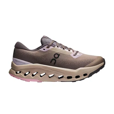 Pre-owned On Wmns Cloudsurfer Trail 2 Waterproof 'cinder Desert' | Grey | Women's Size 7.5 In Gray