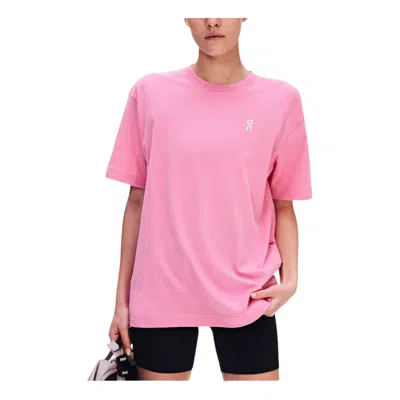 On (wmns)  Running Club T-shirt 'bubblegum' In Pink