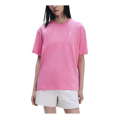 On (wmns)  Running Club T-shirt Glow 'bubblegum' In Pink
